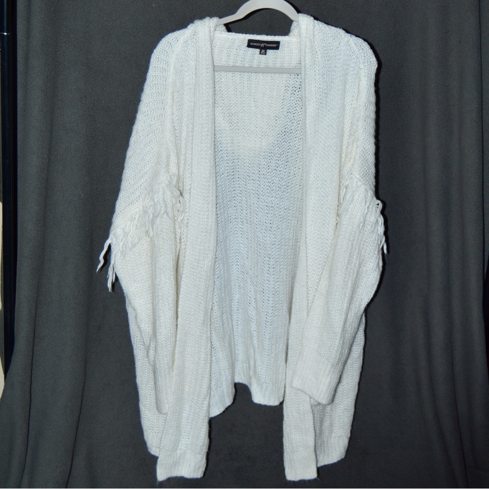 White sweater with hoodie